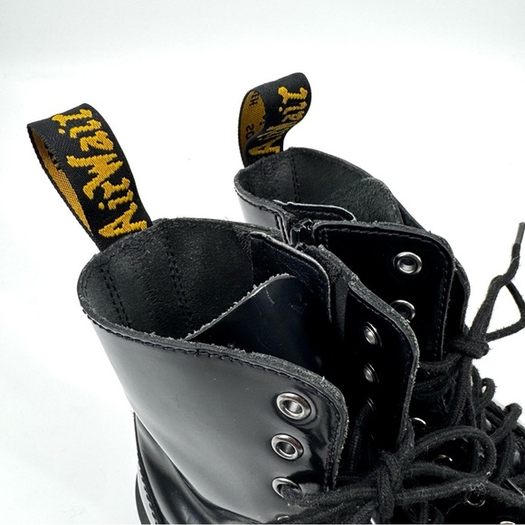 DR. MARTENS Jadon Platform Patent Lamper Leather Combat Boots - Picture 4 of 9